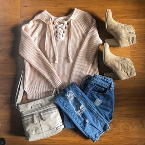 Women’s Pink Knit Sweater